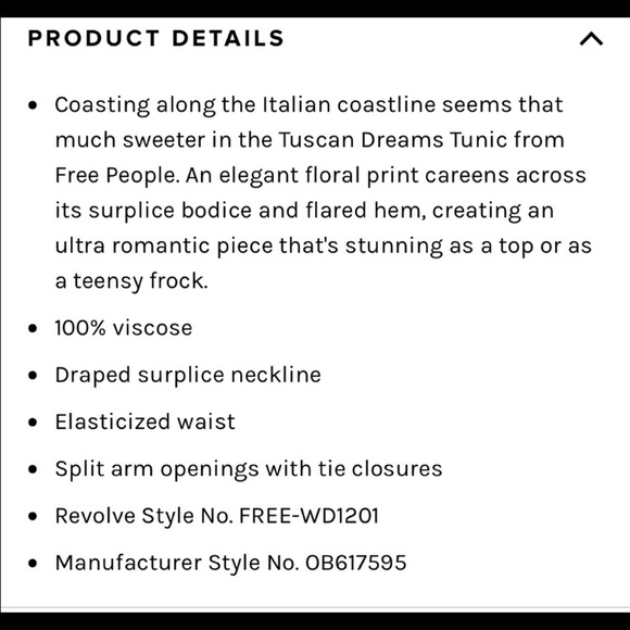 Free People Purple Tuscan Dreams Blouse XS - Picture 10 of 10